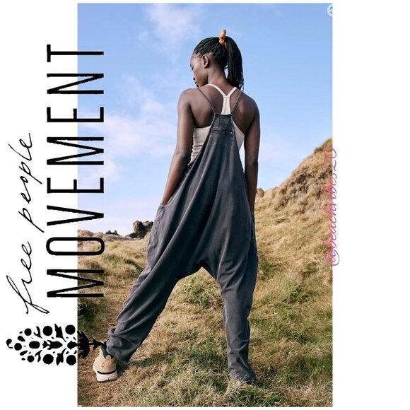 FP MOVEMENT BY FREE PEOPLE Hot Shot Onesie Washed Black M NWOT - Picture 2 of 4